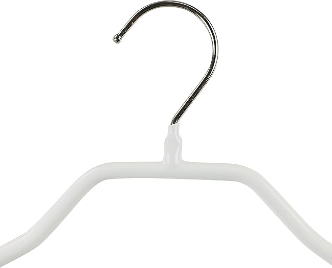 Mawa by Reston Lloyd BodyForm Series Non-Slip Space-Saving Clothes Hanger for Jackets, Suits and Coats, 16 1/2", Style 42/L, 1-Each, White