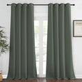 NICETOWN Blackout Living Room Curtain 95 inches Long - Grommet Thermal Insulated Window Treatment Energy Saving Sound Reducing Drape for Bedroom (Dark Mallard, 1 Panel, W52 x L95)