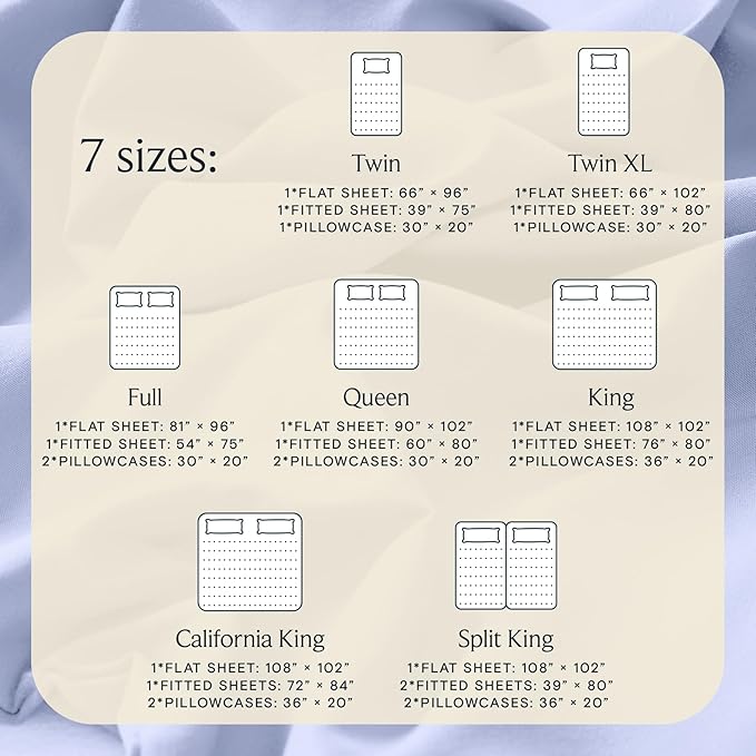 LuxClub 4 PC Sheet Set Bed Sheets Deep Pockets 16" Eco Friendly Wrinkle Free Cooling Machine Washable Hotel Bedding Silky Soft - Sky Blue Full