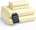 Casa Platino Sheets Full Size Bed Set, Pre-Washed Full Size Sheet, Ultra Soft & Breathable Full Bed Sheets Set, Brushed Microfiber Cooling Sheets, Full Size Sheets Set with Deep Pockets - Vanilla