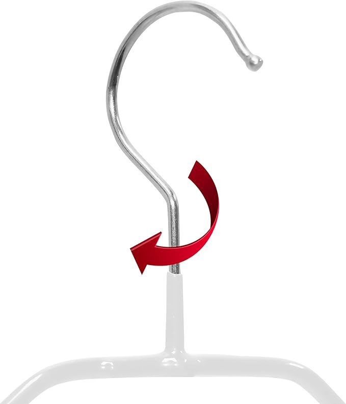Mawa by Reston Lloyd BodyForm Series Non-Slip Space-Saving Clothes Hanger for Jackets, Suits and Coats, 16-1/2", Style 42/L, Silver, Set of 2