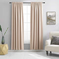 DONREN 2 Panels Blackout Curtain Panels for Bedroom - Room Darkening Thermal Insulated Drapes with Rod Pocket (Warm Tuape,60 by 84 Inch)