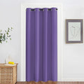 NICETOWN Blackout Doorway Curtain Drape 78 inch Long - Grommet Noise Reducing Thermal Insulated Solid Modern Window Treatments for Bedroom Closet (1 Panel, 52 x 78 Inch, Lilac Purple)