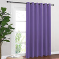 NICETOWN Blackout Sliding Door Curtains 84 Inch Length, Extra Wide Room Divider Grommet Energy Saving Thermal Insulated Curtain for Patio Door Window(W80 x L84, 1 Panel, Lilac Purple)