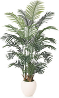 Artificial Palm Tree Plant - 5FT Tall Fake Tree with Realistic Look & UV Protection - Large Indoor Outdoor Faux Floor Plant for Home Office Decor