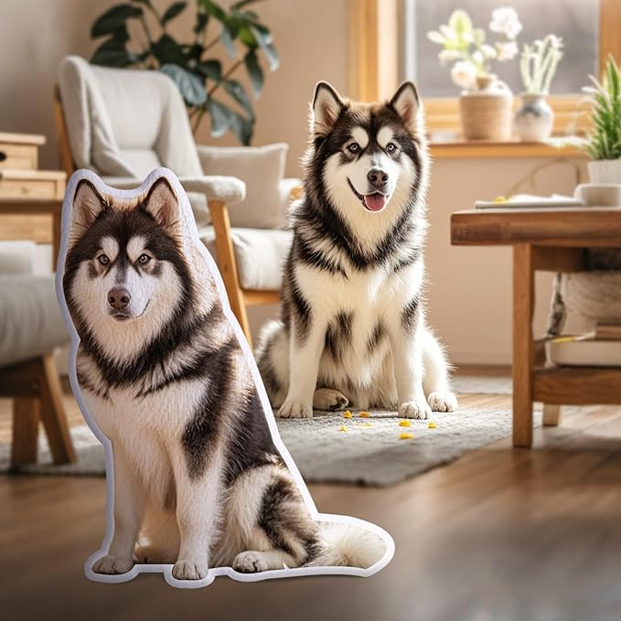 VEELU Custom Face Pillow Personalized Photo Body Pillows 3D Printing Head Body Shaped Pets Plush Stuffed for Home Sofa Decor Funny Valentine's Day Gag Gifts for Couples/Him/Her