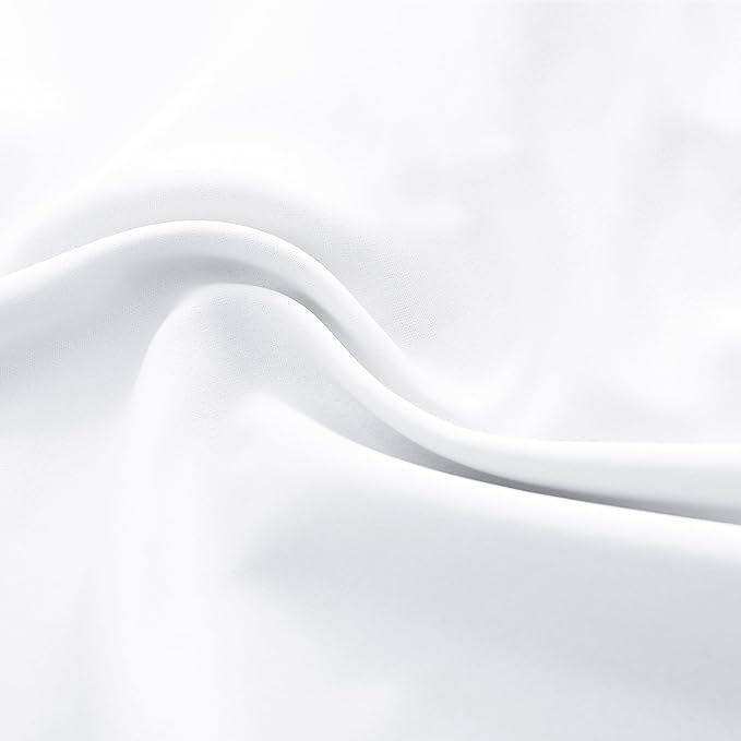 Room Divider Curtains for Bedroom Sliding Glass Patio Door - 50% Light Blocking Hallway Window Covering Curtain Draperies for Large Window,Pure White,5FT x 8FT,60" Wide by 96" Long