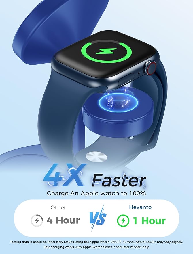 2026 3 in 1 Wireless Charging Station for Apple MagSafe Charger, 15W Fast Magnetic Mag-Safe Charger Stand for iPhone 17 16 15 14 13 12 Apple Watch AirPods with MagSafe Case, Blue
