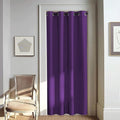 NICETOWN Door Curtain for Closet Doors 80 Inches Long 1 Panel, Blackout Doorway Curtain for Open Closet Bedroom, Room Divider Living Room for Privacy (Royal Purple, 1 Panel, 46W x 80L)