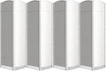 Folding Room Divider, Weave Fiber Privacy Screen, Extra Wide Room Screen Divider Separator, Decorative Separation Wall Divider, Freestanding Room (8-Panel)