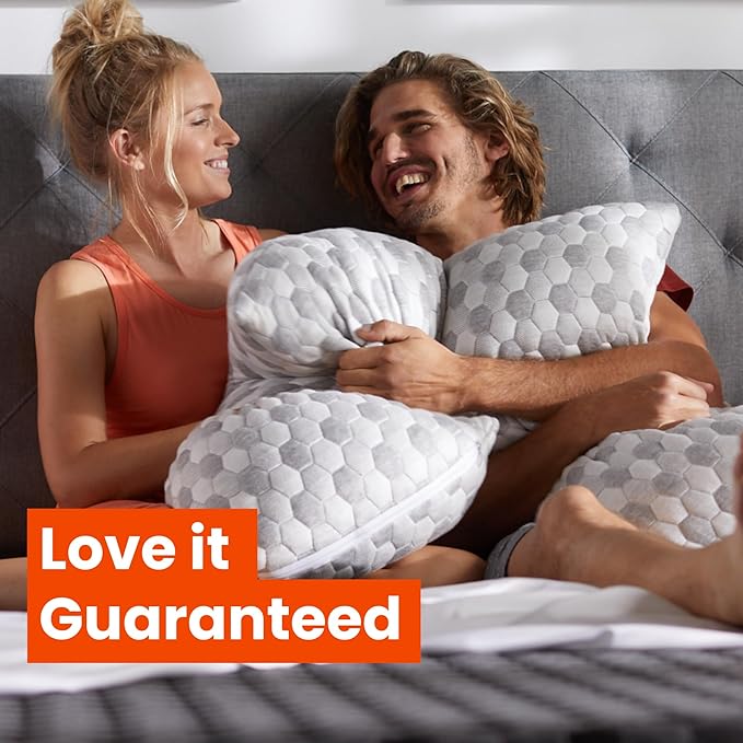 Layla Sleep Adjustable Fill Kapok Pillow, 2pack of The Luxurious Cooling Pillow, King, Supportive for Head and Neck, Fully Adjustable, Natural Material That is Light and Airy.