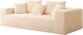 Boneless Cloud Couch Sofa, 3 Seater Deep Seat Modern Lounge Sleeper Couch, No Assemble, Corduroy Compression Upholstered Couches for Living Room, Bedroom, Apartment, Dorm, Office