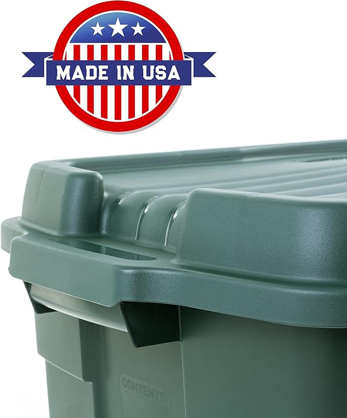 Rubbermaid 3 Pack High Top Storage Containers for Garage and Home Use, 37 Gallon