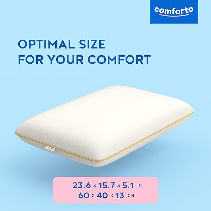 Orthopedic Cervical Pillow – Memory Foam Neck Pillow for Sleeping – Contour Ergonomic Pillow for Neck and Shoulder Pain Relief