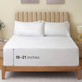 LuxClub 4 PC Extra Deep Pocket King Sheet Set, Deep Pockets Wrinkle Free Cooling Bed Sheets Hotel Bedding for Women, Men, Includes 1 Fitted Sheet, 1 Flat Sheet and 2 Pillowcases- White