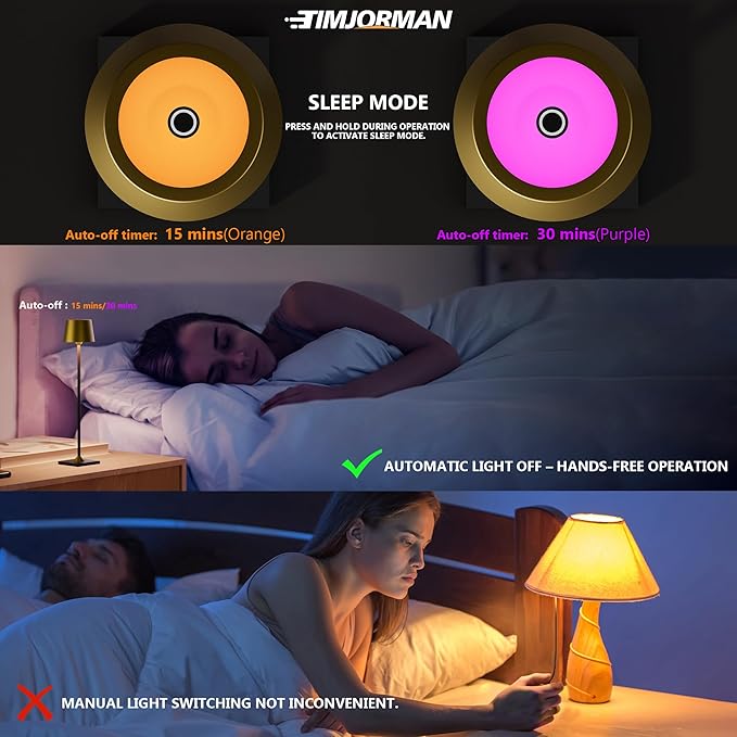 Modern LED Color-Changing Cordless Table lamp, 7 Colors, metal Shade, Touch control with sleep mode for Restaurant, Bedroom, Outdoor Camping, Night Light, Rechargeable (Antique Brass&Black 1 PACK)