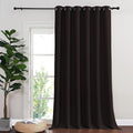 NICETOWN Blackout Curtains & Drapes - Privacy Thermal Efficiency Backdrop Curtains for Bedroom Room Divider Living Room Patio Sliding Glass Door, Wide 80 x Long 144 inch, Toffee Brown, 1 Panel