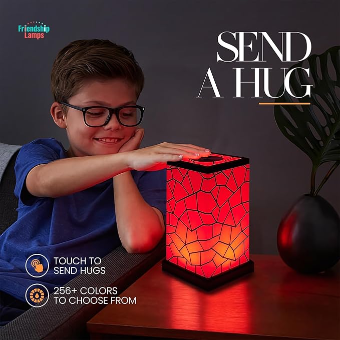Friendship Lamp® by Filimin Classic - Best Friend Lamps Wi-Fi Touch Lamp LED Light for Long-Distance, Connection, Relationship, Friendship, Gifts, Love, 200+ Colors, App Setup - Set of 4