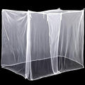 4 Corners Mosquito Net for Mosquiteros para Camas Bed Canopies Netting Bed Drapes Rectangular Mosquito Mesh for Camping Home Outdoor Travel(White,L75 X W47 X H59 Inch,1 Opening)