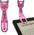 Rechargeable Book Light for Kids at Night – Portable Clip-On LED Light with Dimmable Brightness Ideal for Kids & Adults, Bedtime & Travel–Eye-Caring, Flexible, Gift for Book Lovers,Pink