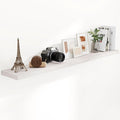 Fun Memories 72 Inch Floating Shelves for Wall, 72x9.3 Large Floating Shelf for Bedroom, Kitchen, Bathroom, Wall Mounted Rustic Wood Shelves with Invisible Bracket for Books, Decor, Brich