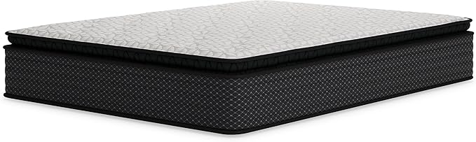 Signature Design by Ashley Limited Edition Pillow Top 13 " Pillow Top Hybrid Mattress with Gel Memory Foam, Edge Support for Cool Sleep and Pressure Relief, Twin, Fiberglass Free, Mattress In A Box