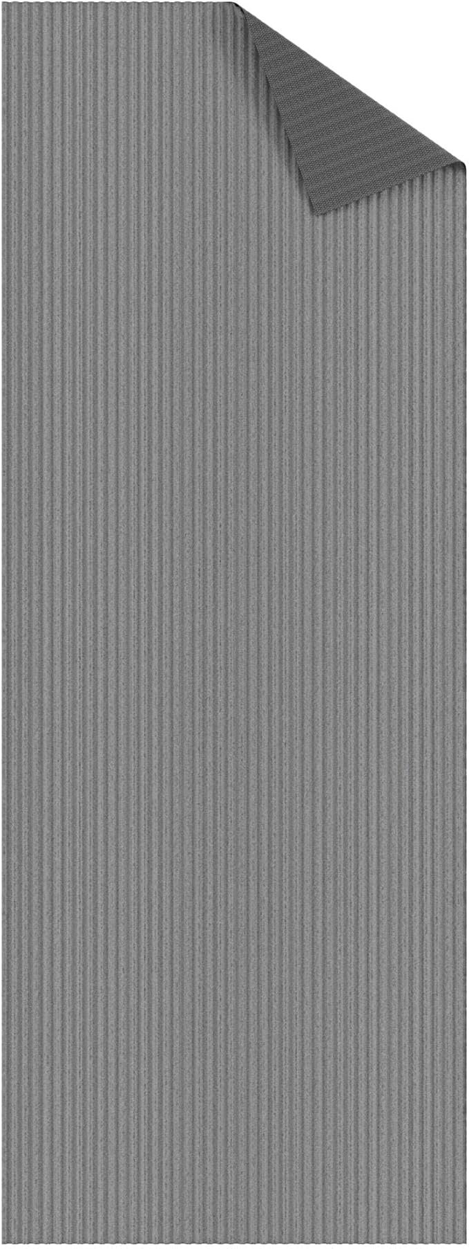 Ottomanson 3'11" x 8' Hallway Runner with Scraper Pile - Extra Durable Non-Slip Rug Mat for Indoor & Outdoor Use - Ideal for Kitchen, Entryway & Garage - High-Traffic Carpet, Gray
