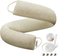fowong Door Draft Stopper 30 Inch Weighted Under Door Draft Blocker, Soundproofing Noise Stopper Block Cold Air/Wind/Breeze, Oatmeal