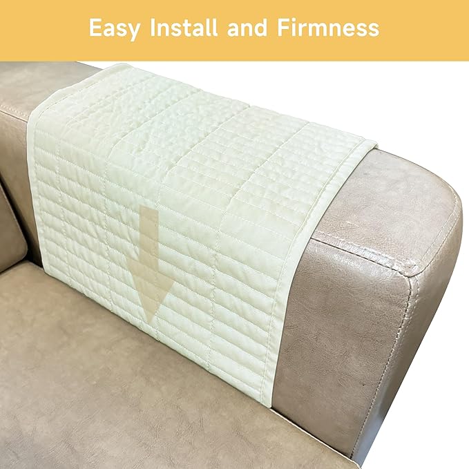 MEHIDFY Sofa Armrest Caddy, Waterproof Bedside Storage Organizer, Non Slip Armchair Pockets, Remote Control Holder for Couch, Handy Pouches with 6 Pockets for TV Remote, Phone, Magazine(White)