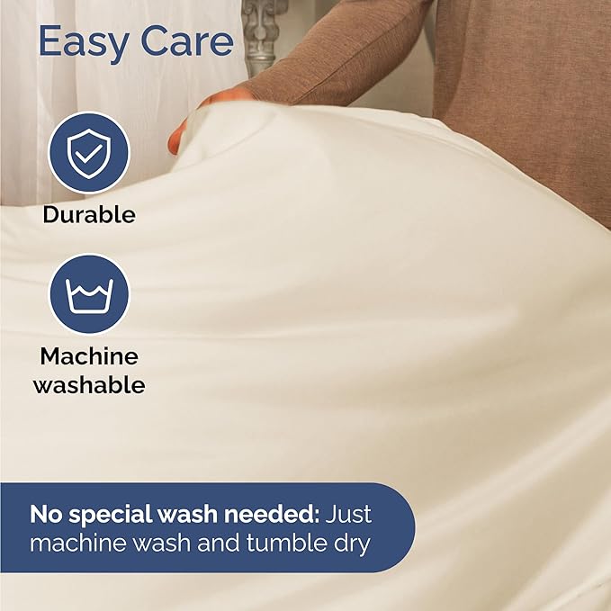 Twin Size 3 Piece Sheet Set - Comfy Breathable & Cooling Bed Sheets Set - Hotel Luxury Bedding for Women, Men, Kids, Teens, Boys & Girls - Deep Pockets, Ultra-Soft, Wrinkle Free - Oeko-Tex - Off White
