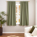 Lazzzy Velvet Blackout Curtains Thermal Insulated Room Window Drapes Super Soft Luxury Curtains for Living Room Bedroom Rod Pocket 2 Panels, Olive Sage, 52" W x 63" L