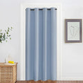 NICETOWN Blackout Doorway Curtain Drape 78 inch Long - Grommet Noise Reducing Thermal Insulated Solid Modern Window Treatments for Bedroom Closet (1 Panel, 52 x 78 Inch, Vintage Blue)