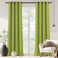 NICETOWN Blackout Curtain for Bedroom 90 inches Long - Window Treatment Thermal Insulated Grommet Room Darkening Drape for Living Room (Fresh Green, 1 Panel, 46 by 90 inches)