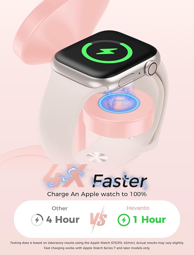 2025 3 in 1 Wireless Charging Station for Apple MagSafe Charger, 15W Fast Mag-Safe Charger Stand for iPhone 17 16 15 14 13 12 Apple Watch AirPods Compatible with MagSafe, Pink