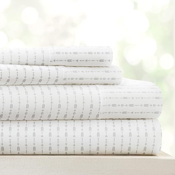 Linen Market 4 Piece California King Bedding Sheet Set (Light Gray) - Sleep Better Than Ever with These Ultra-Soft Cooling Bed Sheets for Your California King Size Bed - Deep Pocket Fits 16" Mattress