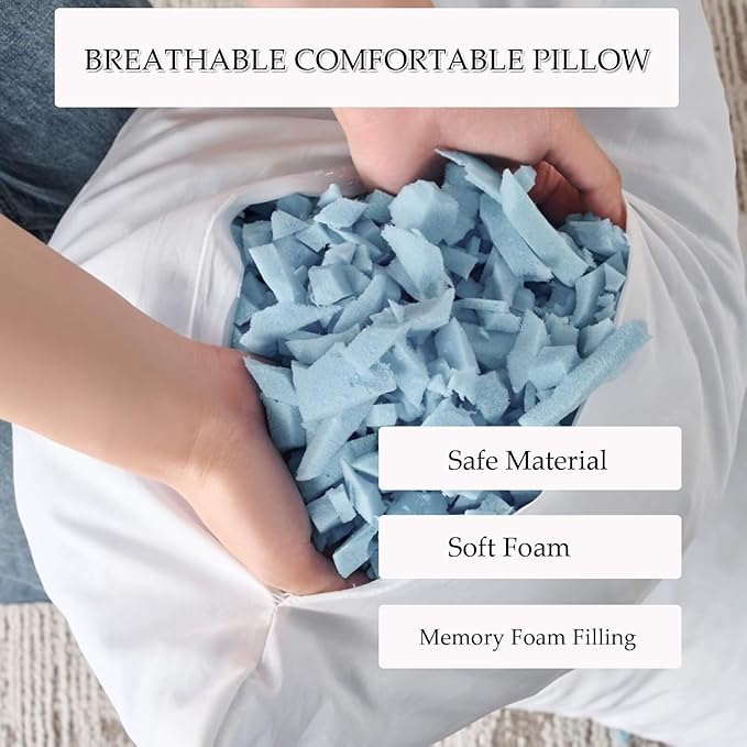 Full Body Pillow 20x54 Inch,Memory Foam Pregnancy Pillow for Side Sleepers,Orthopedic Back Support Maternity Pillow for Women (with Removable Cover)-Orange Black Grid Print