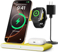 2026 Wireless Charger for Apple and Android Charging Station,3 in 1 Fast Max Charging for iPhone 16 15 14 13 12 Pro Max Plus, Apple Watch Series & Air pods 4 3 2 Pro, Android Samsung Galaxy Series