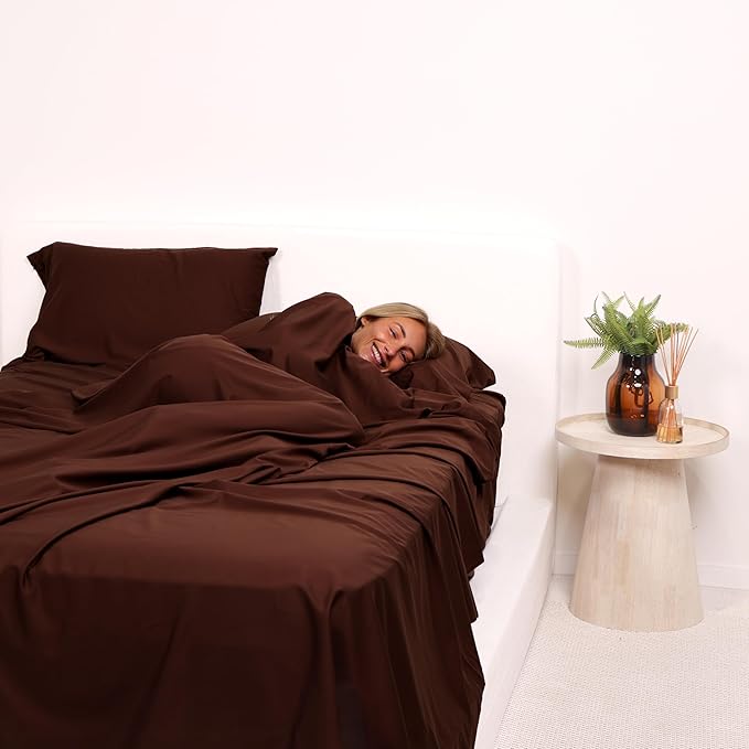 THE LAD COLLECTIVE 2.0 Bedding Set - 4 Piece Sheet & Pillow Case Set, Custom Blend, Soft, Comfortable, Temperature Regulating, & Easy-to-Use - (Twin XL, Rocky Mountain)