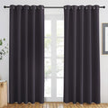 NICETOWN Greyish Purple Blackout Curtains 84 inch Length, Grommet Top Room Darkening Drapes for Bedroom Living Room, Light Blocking Window Covering for Privacy (W66 x L84 Inch, 1 Panel)