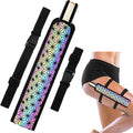 Summer Rave Fan Thigh Holster Rave Fan Holder Folding Hand Pouch Foldable Sleeves with Waist Belt for Thigh Party