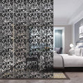 12＋4PCS KEIBIKEIDI Hanging Room Divider Screens Made of Environmentally PVC, Simple and Modern Black Hanging Panel Screen for Decoration Home, Livingroom,Bedroom, Kitchen, Dining Room,Hotel and Bar