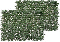 BYBAG Expandable Faux Ivy Fence Privacy Screen for Patio Outdoor Balcony Bedroom Decor,Artificial Dark Green Maple Leaves Wall Decoration Fencing Panel(Single Sided Leaves)