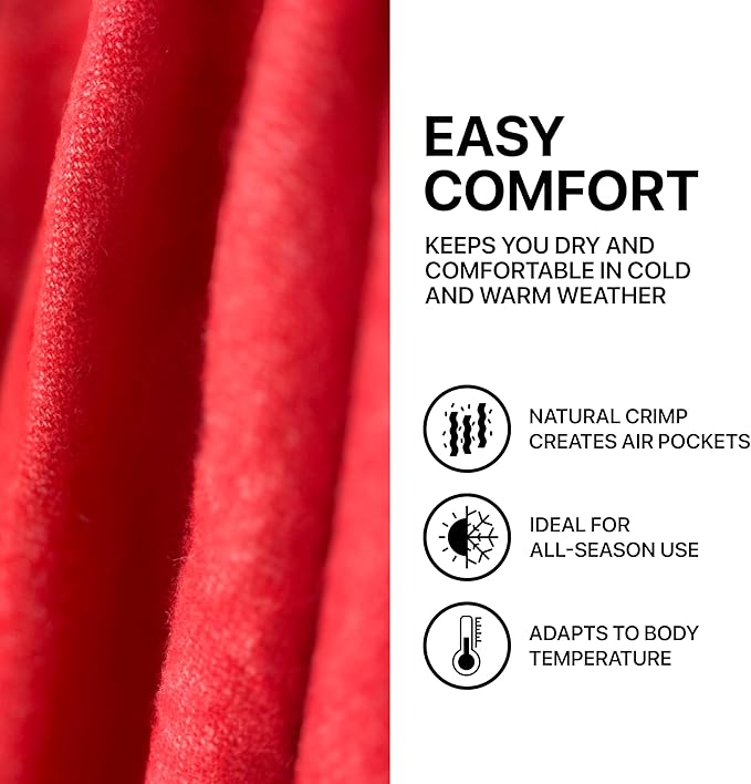 New Zealand Virgin Wool Throw Blanket, Indoor & Outdoor, Soft Blanket with Fringes, 55 x 79 in (140 x 200 cm)