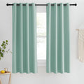 NICETOWN Blackout Short Curtain 63 inches Long for Windows, Thermal Insulated Curtain Grommet Room Darkening Window Treatment for Bedroom/Living Room, 1 Panel, W46 x L63, Aqua Blue