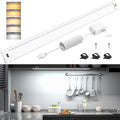 WOBANE Under Cabinet Lighting, 24 inch Plug in LED Counter Light Bar, Hand Wave Activated, Touchless Dimmable for Kitchen Cabinet, Shelf, Under Desk, Color Tunable 2700K to 6500K,White Panel,1400LM