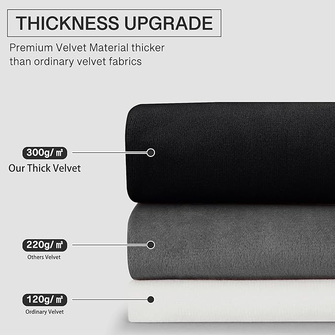 StangH Camel Beige Curtains 105 inches Stylish Thermal Insulated Window Drapes for Office, Soft Velvet Light Blocking Curtains, Neutral Beige Home Decor, W52 x L105, 2 Panels