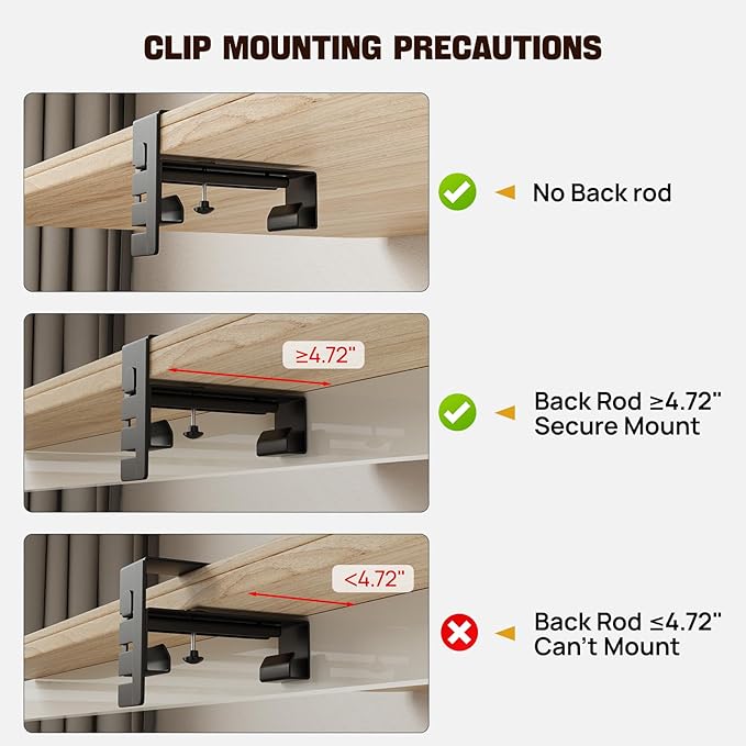 No Drill Under Desk Cable Management Tray, Nonkky Cable Management Under Desk, 27.6" Fabric Cord Hider - Clamp/Screw Mount, Cord Organizer for Office, Home - Supports Up to 40lbs