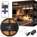 40Ft COB LED Strip Lights, Warm White 3000K Dimmable LED Light Strip with Remote, Seamless & No Strobe, Flexible & Cuttable, Complete Kit for Kitchen, Bedroom, Cabinet Lighting
