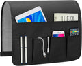 WETRBWEH Non-slip Couch Organizer Armchair Caddy, Oxford TV Remote Control Holder Bedside Caddy with 5 Pockets for Key Glasses Phone Magazine Holders.