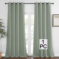 NICETOWN Blackout Sage Green Curtain 90 inch Length for Bedroom - Thermal Insulated Grommet Room Darkening Window Drape Sound Dampening for Living Room, W52 x L90, 1 Panel